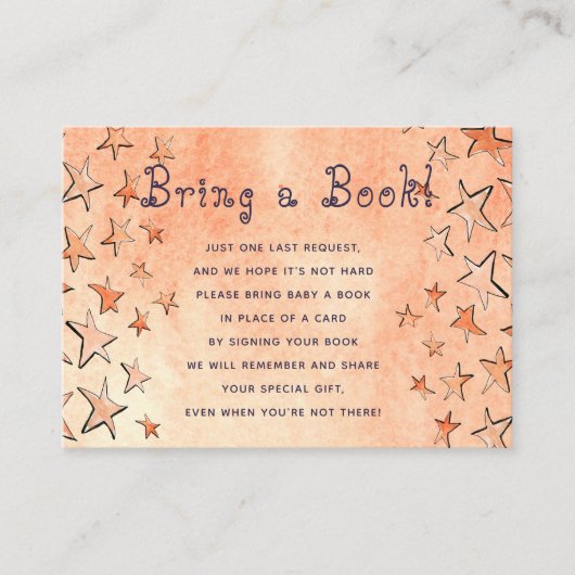 星付きのベビー本は本の挿入カードを持ってくる エンクロージャーカード (正面)