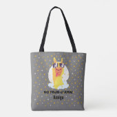 星付きの可愛いラマ No-Prob-Llama トートバッグ (裏面)