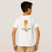 星付きの可愛いラマ No-Prob-Llama Tシャツ (裏面フル)