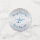 星付きの灰色の背景 コンフェッティ (スモール正面)