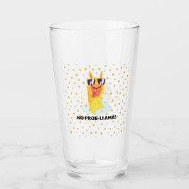 星付きの面白くてかわいいリャマ「No-Prob-Llama」 タンブラーグラス