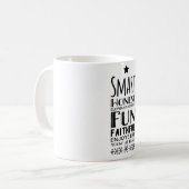 星付きのSheffey頭字語 コーヒーマグカップ (正面左)