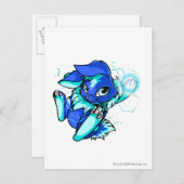 星付きイエローシバニー ポストカード (正面/裏面)