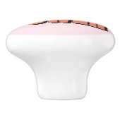 星付きガールパワー文字デザイン セラミックノブ (側面)