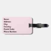 星付きガールパワー文字デザイン ラゲッジタグ (裏面横)