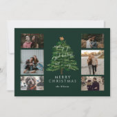 星付きクリスマスツリーの数々の写真 シーズンカード (正面)