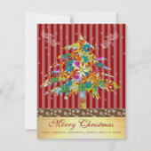 星付きクリスマスツリー シーズンカード (正面)