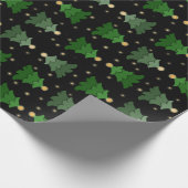星付きクリスマスツリー ラッピングペーパー (角)