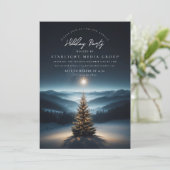 星付きクリスマスツリー 招待状 (スタンド正面)