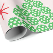 星付きクリスマスピックボールツリー ラッピングペーパー (ロールコーナー)