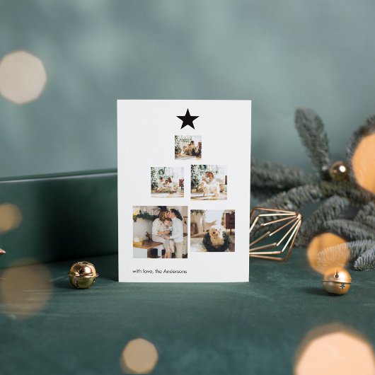 星付きクリスマスフォトツリー |ハッピーホリデー