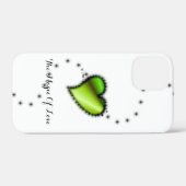 星付きグリーンレインボーハート，愛の魔法 Case-Mate iPhoneケース (裏面 (横))
