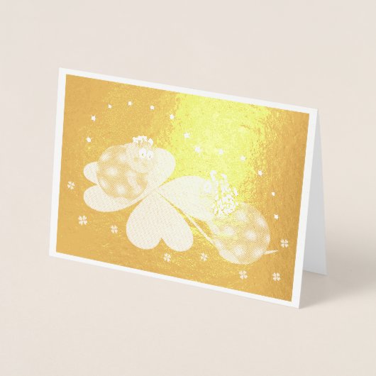 星付きシャムロックのレディバグ， ZKOA 箔カード (正面)