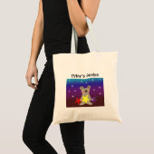 星付きテディベアのブックバッグ トートバッグ (正面(商品))