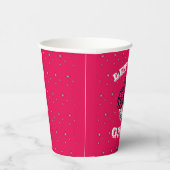 星付きディスコ女性のカーボーイパターン紙カップ 紙コップ (右)