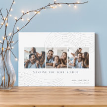 星付きニュース | 3フォトコラージュHanukkahカード