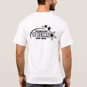 星付きバックのクリークサイド ロゴ Tシャツ