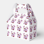 星付きピンクと黒のテンジウムシ3匹 フェイバーボックス (正面サイド)