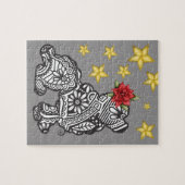 星付きマンダラ犬 ジグソーパズル (横)