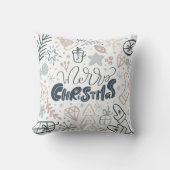 星付きメリークリスマス装飾用クッション クッション (正面)