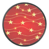 星付きルビーレッドパターン アイスホッケーパック (正面)