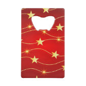 星付きルビーレッドパターン クレジットカード栓抜き (裏面)