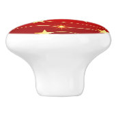 星付きルビーレッドパターン セラミックノブ (側面)