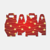 星付きルビーレッドパターン フェイバーボックス (折り畳みなし)