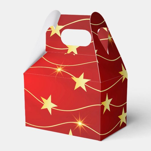 星付きルビーレッドパターン フェイバーボックス (正面サイド)