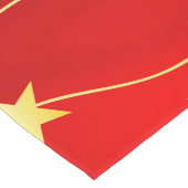 星付きルビーレッドパターン ロングテーブルランナー (コーナー)