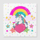 星付きレインボーユニコーン磁気カード (正面)
