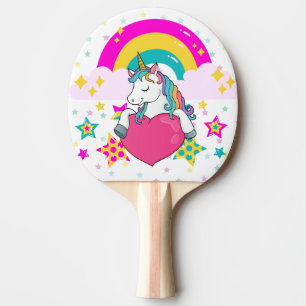 星付きレインボーユニコーン 卓球ラケット