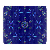 星付き万華鏡のように千変万化するパターン カッティングボード (正面)