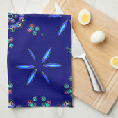 星付き万華鏡のように千変万化するパターン キッチンタオル (四つ折り)