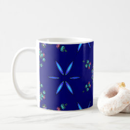 星付き万華鏡のように千変万化するパターン コーヒーマグカップ