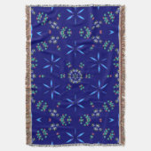 星付き万華鏡のように千変万化するパターン スローブランケット (正面縦)