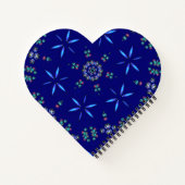 星付き万華鏡のように千変万化するパターン ノートブック (裏面)