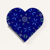 星付き万華鏡のように千変万化するパターン ノートブック (正面)