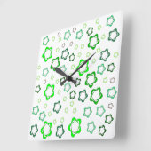 星付き壁時計 スクエア壁時計 (傾斜)