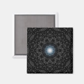 星付き夜の万華鏡のように千変万化するパターン磁石 マグネット (正面/裏面)
