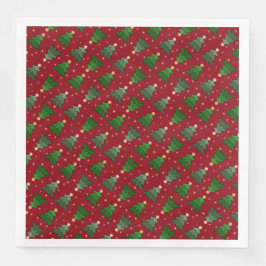 星付き対角クリスマスツリーカスタム赤