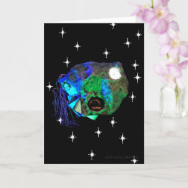 星付き小惑星マスターヘッドの上のスカウトエイリアン カード