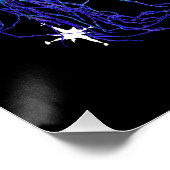 星付き小惑星マスターヘッドの上のスカウトエイリアン ポスター (コーナー)