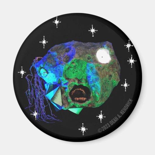 星付き小惑星マスターヘッドの上のスカウト マグネット (正面)