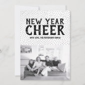 星付き新年応援写真カード |黒 シーズンカード (正面)