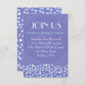 星付き木バルミツワー披露宴パーティーカード 招待状 (正面/裏面)