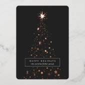 星付き木 |企業の | 箔シーズンカード (正面)