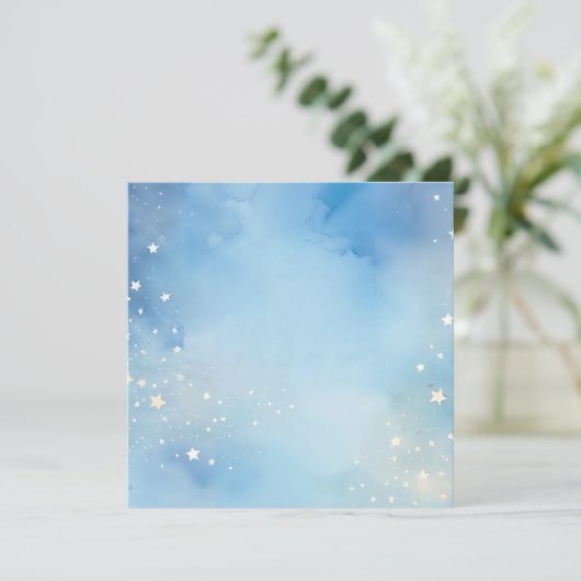 星付き水彩青空 招待状 (スタンド正面)