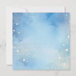 星付き水彩青空 招待状