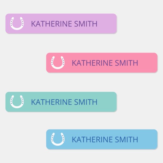 星付き白い馬蹄形ピンク・ブルー ラベル (グループ)